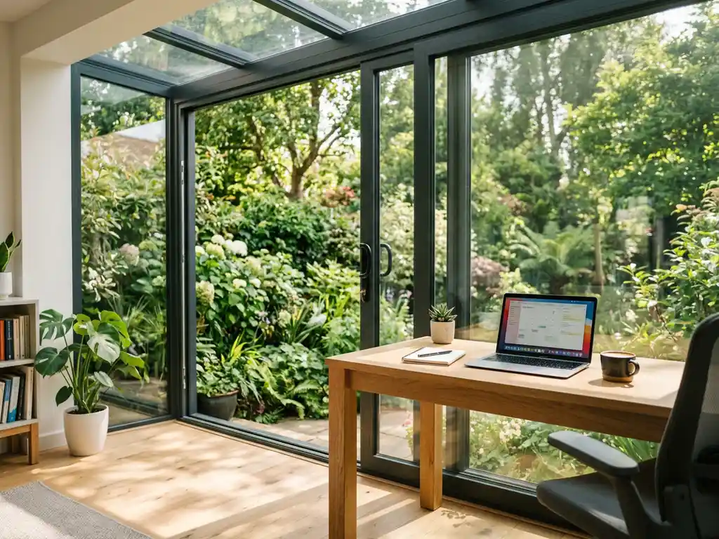 Kan een tuinkamer als thuiskantoor worden gebruikt?