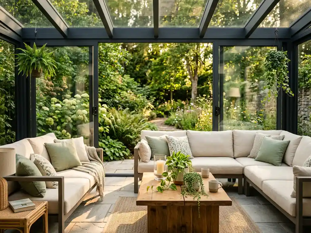 Hoe richt je een tuinkamer in als woonkamer buiten?