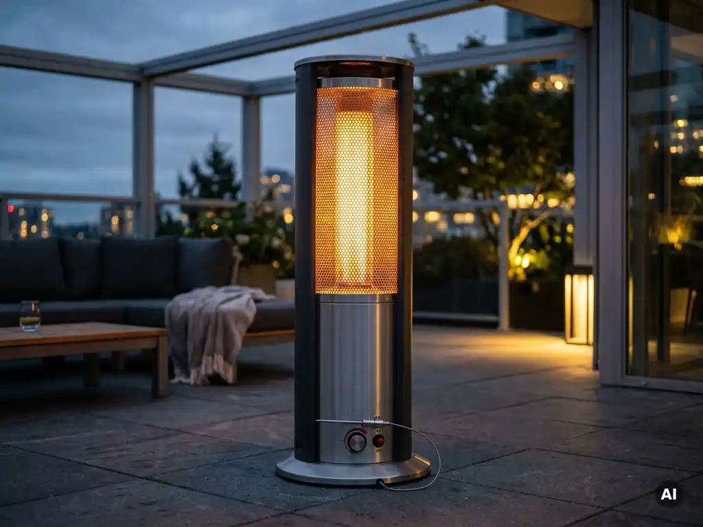Hoe werkt oververhittingsbeveiliging bij een buitenheater?