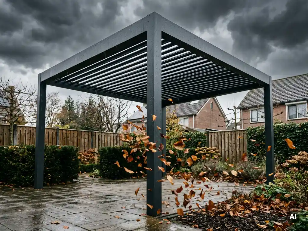 Hoe windbestendig zijn gesloten daklamellen?