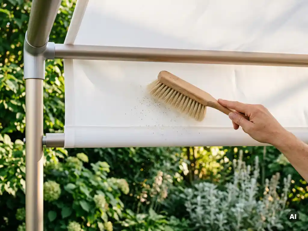 Hoe houd ik stof en insecten van het doek?