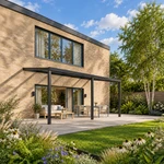 Terrasoverkapping Plus 6 x 3 meter matzwart helder glas moderne goot – overzicht