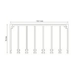 7 rail glazen schuifwand bovenrail