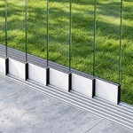 7-rail glazen schuifwand matwit