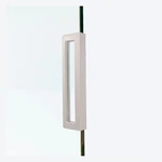 Deurgreep modern mat wit