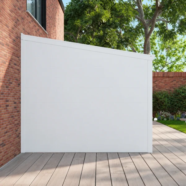 Zijwand: volledig aluminium panelen