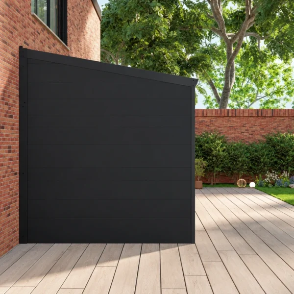Zijwand: volledig aluminium panelen