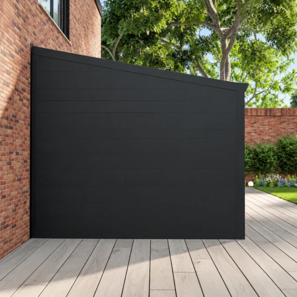 Zijwand: volledig aluminium panelen