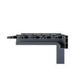 Lamellendak Premium 4 x 3 meter antraciet – Lamellenstand 0°