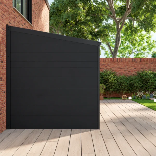 Zijwand: volledig aluminium panelen