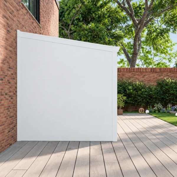 Zijwand: volledig aluminium panelen