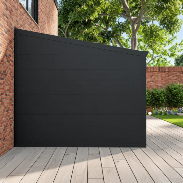 Zijwand: volledig aluminium panelen
